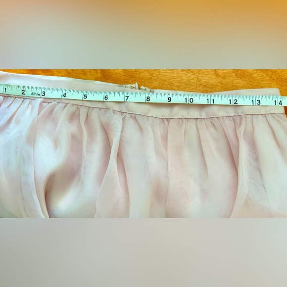 Tulle Satin silk  maxi skirt/ old rose color - Picture 5 of 5